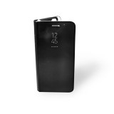 YOOUP Clear view iPhone 7 Plus/8 Plus oldalra nyíló tok fekete