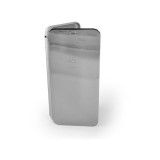 YOOUP Clear view Samsung Galaxy A6 Plus (2018) J605 oldalra nyíló tok ezüst