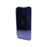 YOOUP Clear view Samsung Galaxy S20 Plus G985F oldalra nyíló tok fekete