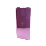 YOOUP Clear view Samsung Galaxy S20 Ultra G988F oldalra nyíló tok rose gold