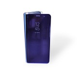 YOOUP Clear view Samsung Galaxy S9 G960 oldalra nyíló tok kék