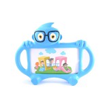 YOOUP Kid robot univerzális 7 colos TPU tablet tok kék