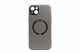 YOOUP MAGNETIC MINTÁS IPHONE 14 PLUS 6.7 TPU TOK MAGSAFE-VEL CARBON SZÜRKE