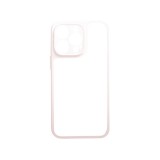 YOOUP Matt 0.38 mm vastag átlátszó TPU telefontok iPhone 13 Pro drapp kerettel