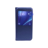 YOOUP Oldalra nyíló ablakos tok Samsung Galaxy S7 G930 S-View sötétkék