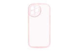 YOOUP ROUNDED TRANSPARENCY IPHONE 13 PRO MAX 6.7 TPU TOK PINK