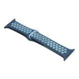 YOOUP Szilikon sport óraszíj Apple Watch 38 mm/Watch 4 40 mm M/L méret kék-világoskék