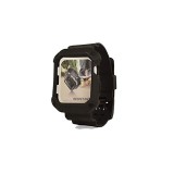 YOOUP Szilikonszíj TPU óratokkal Apple Watch 38 mm fekete