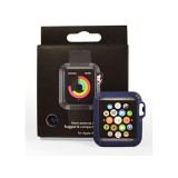 YOOUP Szilikonszíj TPU óratokkal Apple Watch 38 mm kék