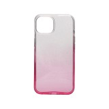 YOOUP Színátmenetes csillogós TPU telefontok iPhone 13 Mini pink