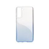 YOOUP Színátmenetes csillogós TPU telefontok Samsung Galaxy S21 FE G990B kék