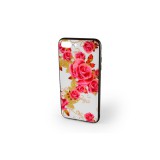 YOOUP Üveges hátlappal rendelkezó telefontok nagy rózsa mintával iPhone 7 Plus/8 Plus