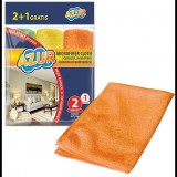 YORK mikroszálas törlőkendő, azúrkék, 3 db (5903355033264)