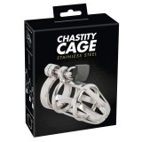 You2Toys - Chastity Cage - fém pénisz ketrec, lakattal