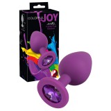You2Toys Colorful JOY - szilikon anál dildó - közepes (lila)