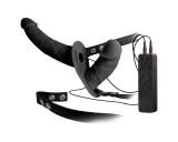 You2Toys Double Thruster - felcsatolható dupla vibrátor (fekete)