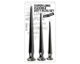 You2Toys - extra hosszú anál plug szett (3 részes) - fekete