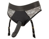 You2Toys - felcsatolható dildó alsóval (fekete)