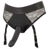 You2Toys - felcsatolható dildó alsóval (fekete)