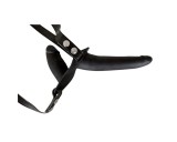 You2Toys - Felcsatolható, szilikon dildó-duó (fekete)