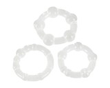 You2Toys - Légy kemény! péniszgyűrű szett - átlátszó (3db)