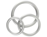 You2Toys Metallic - szilikon péniszgyűrű szett (3db)