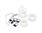 You2Toys - Peniscage - szilikon pénisz ketrec (fehér)