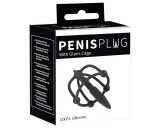 You2Toys Penisplug - szilikon makk ketrec dilátorral (fekete)