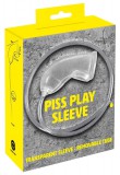 You2Toys Piss Play Sleeve - péniszfeltét kivezető csővel (átlátszó)