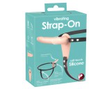 You2Toys - Strap-On - akkus, felcsatolható vibrátor (natúr)