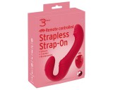 You2Toys Strapless - rádiós, felcsatolható vibrátor (piros)