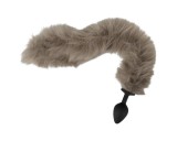 You2Toys - szilikon anál plug és farok (szürke)