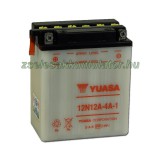 YUASA Motor Yuasa 12N12A-4A-1 12V 12Ah Motor akkumulátor sav nélkül