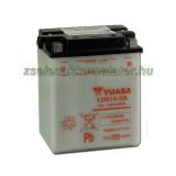 YUASA Motor Yuasa 12N14-3A 12V 14Ah Motor akkumulátor sav nélkül