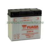 YUASA Motor Yuasa 51814 12V 19Ah Motor akkumulátor sav nélkül