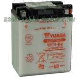 YUASA Motor Yuasa YB14-B2 12V 14Ah Motor akkumulátor sav nélkül