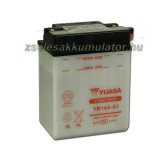 YUASA Motor Yuasa YB14A-A1 12V 14Ah Motor akkumulátor sav nélkül