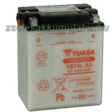 YUASA Motor Yuasa YB14L-A2 12V 14Ah Motor akkumulátor sav nélkül