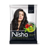 Yutika Henna hajfesték, természetes fekete 6 x 10 g - Nisha