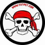 Yutipet / Montana Dog Grafikus címke M-XXL méretű Yutipet hámokhoz (Kalózkoponya piros fejkendővel)