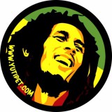 Yutipet / Montana Dog Grafikus címke XXS-S2 méretű Yutipet hámokhoz (Bob Marley)