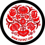 Yutipet / Montana Dog Grafikus címke XXS-S2 méretű Yutipet hámokhoz (Piros színű népi motívum)
