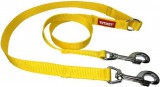 Yutipet / Montana Dog Yutipet dupla póráz két kutyának (2 x 80 cm hosszú | 20 mm széles | Sárga)