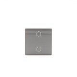 Z-Switch 2-es (2G) kis üveg kapcsoló panel Szürke