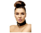 ZADO - bőr nyakpánt (fekete)