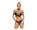 ZADO - bőr szett felcsatolható alsóval (fekete)