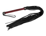 ZADO - hosszú bőr korbács (fekete)