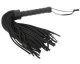 ZADO - rövid, vastag bőr korbács (fekete)