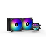 Zalman ALPHA2 A24 BLACK számítógépes hűtőrendszer Processzor Minden az egyben folyadékhűtés Fekete