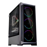 ZALMAN Ház Midi ATX S2TG Üvegfalú Tápegység nélkül, Fekete S2-TG